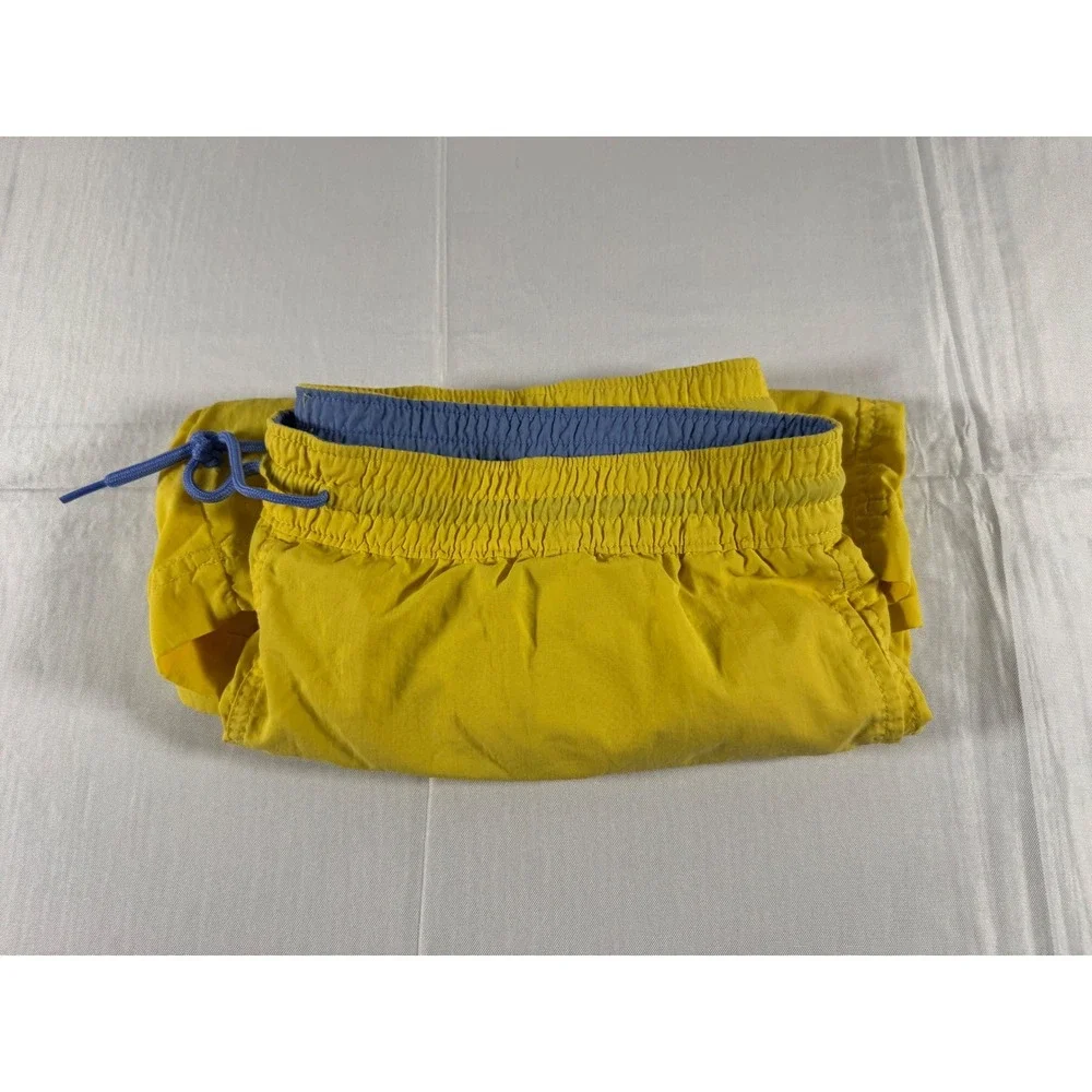Polo Ralph Lauren Mens Yellow Swim Trunks Mesh Lined Pony Logo Shorts Medium